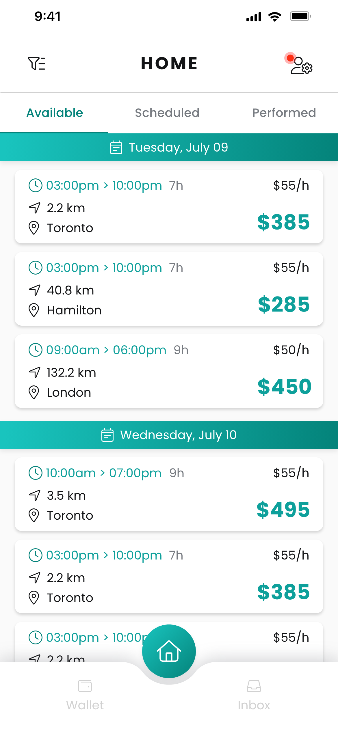 instaLocum App pharmacist home screenshot